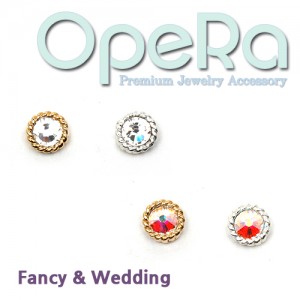OpeRa 오페라 네일 데코 파츠 펜시&amp;웨딩_02 엔틱원형/네일아트손톱재료스톤파츠